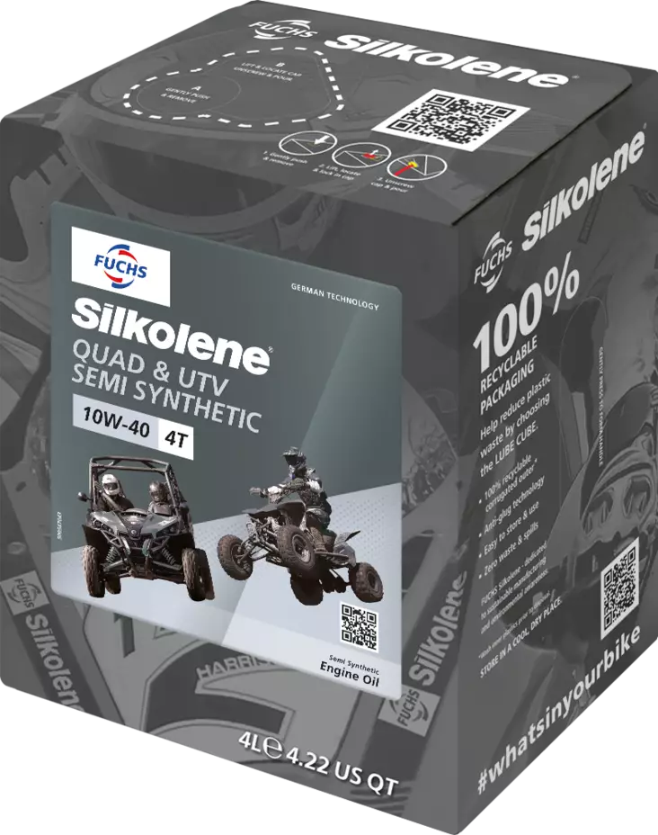 Silkolene Quad ATV 10W-40 4L CUBE (4) - Duell öljyt ja muut nesteet - 62952 - 1