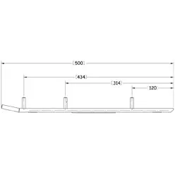 Sno-X Ripper Four Ohjausrauta pari 4" Kovametalli - Duell MK varaosat ja tarvikkeet - 22182 - 1