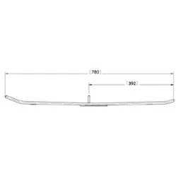 Sno-X Ripper Four Ohjausrauta pari 4" Kovametalli - Duell MK varaosat ja tarvikkeet - 22572 - 1
