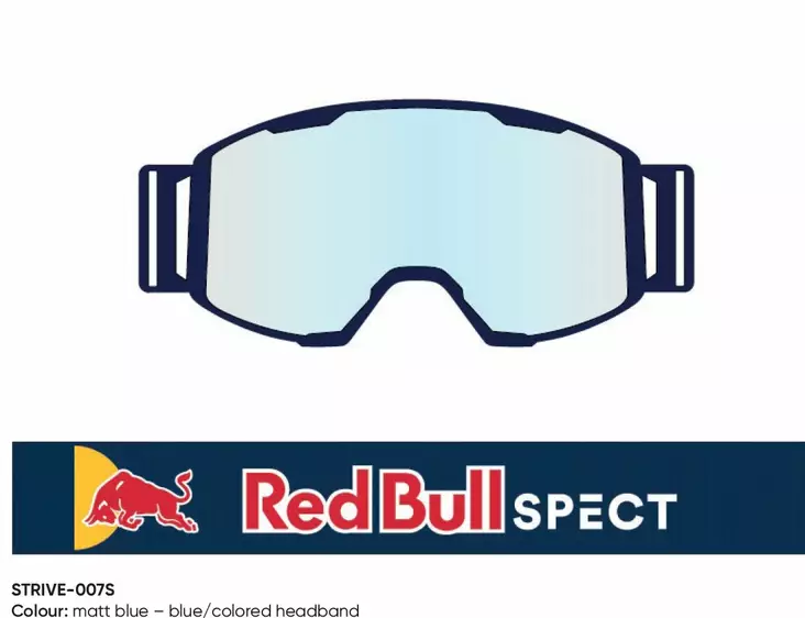 Spect Red Bull Strive MX Goggles Double lens Blue clear - Duell ajovarusteet - 45372 - 1