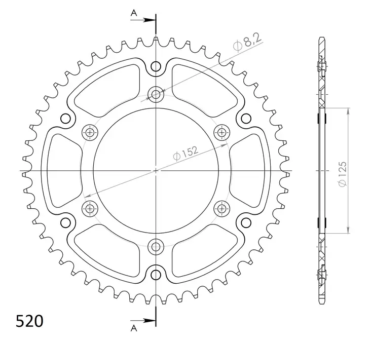 Supersprox Stealth Takaratas Beta RR 2013-2018 Punainen - Duell MP varaosat ja tarvikkeet - 118542 - 1