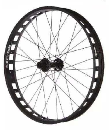 Takapyörä ALEX Cherokee 80 26" FAT. 80-559. 12x197. alumiini. musta - Duell polkupyörien varaosat ja tarvikkeet - 58512 - 1