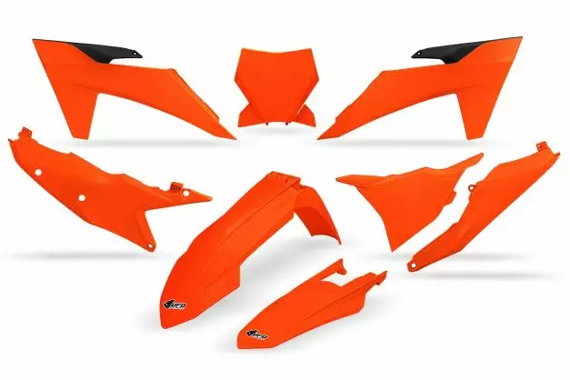 UFO Muovisarja 5-osainen KTM SX/SXF125-450 Neon Orange 23-24 - Duell MP varaosat ja tarvikkeet - 47302 - 1