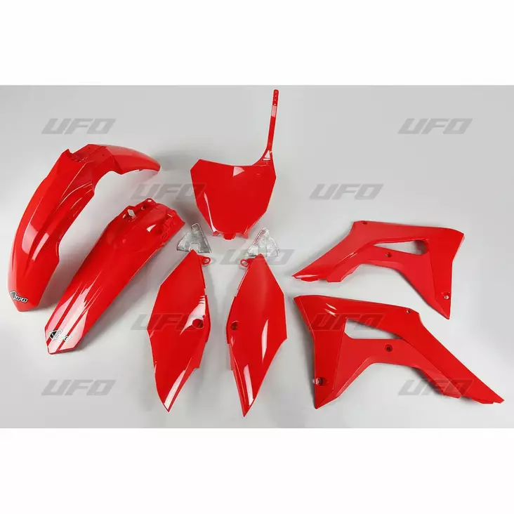 UFO Muovisarja 5-osainen Punainen 070 CRF250R 18-21 / CRF450 2017-20 - Duell MP varaosat ja tarvikkeet - 47522 - 1