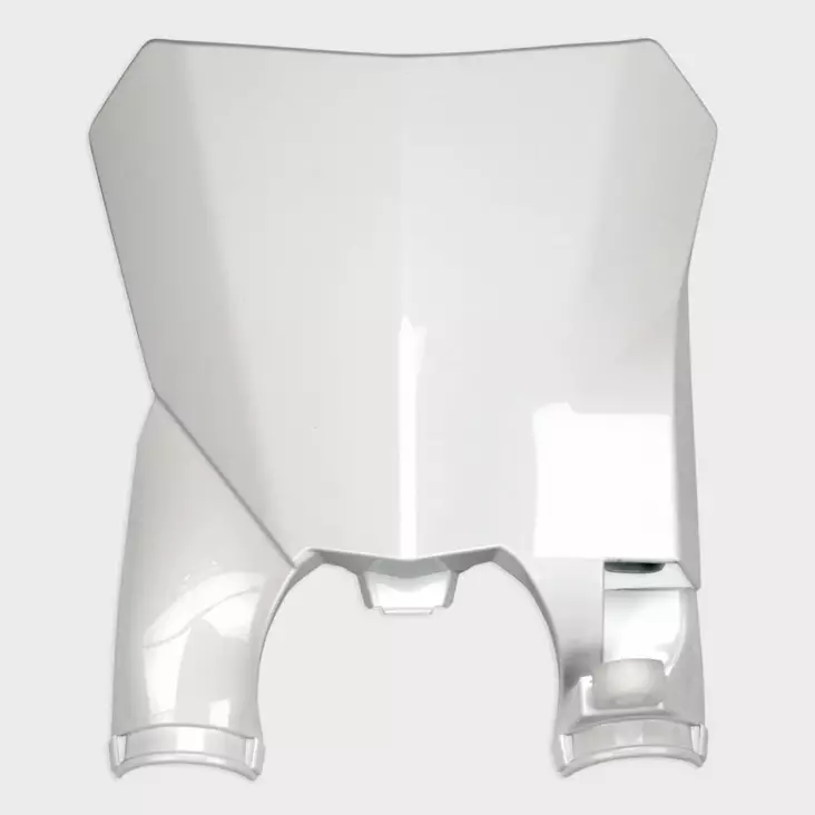 UFO Stadium Front number plate Honda CRF250 18-21 CRF450 17-20 White 041 - Duell MP varaosat ja tarvikkeet - 48492 - 1