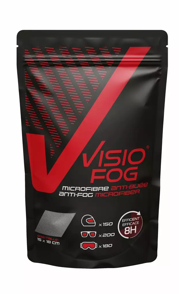 VISIOFOG Antifog microfiber wipe x200 use - Duell ajovarusteet - 47782 - 1