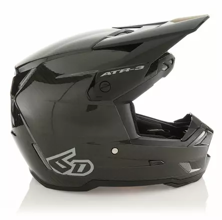 6D Helmet ATR-3 Solid Gloss Black FIM - L - Duell ajovarusteet - 58362 - 1