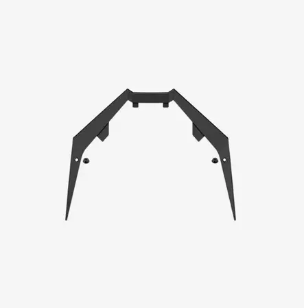 Airoh Twist 3 Extended short peak w. screws included Black - Duell ajovarusteet - 59412 - 1