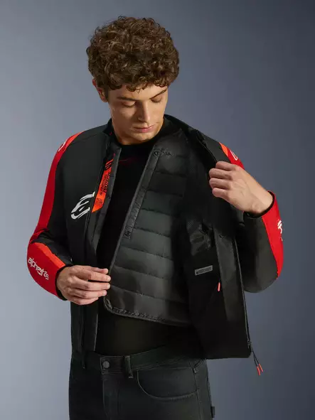 Alpinestars Ajotakki T-SPS v2 Vedenpitävä Musta/Punainen Fluo, M - Duell ajovarusteet - 42252 - 1