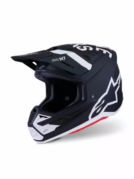 Alpinestars Kypärä S-M7 Dasher Musta/Valkoinen, S - Duell ajovarusteet - 36772 - 1