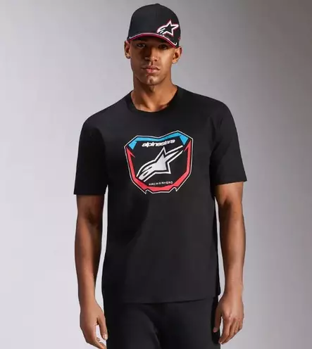 Alpinestars T-Paita Plate SS CSF Musta, M - Duell ajovarusteet - 35962 - 1
