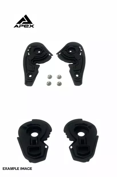 APEX MC500 Visor plates inc. Screws - Duell ajovarusteet - 32452 - 1