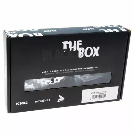 BlackBox 8-v: KMC Z8 ketju + CS-H081 kasettipakka 11-32 - Duell polkupyörien varaosat ja tarvikkeet - 45302 - 1