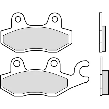 Brembo Jarrupalat Taakse Sintered Road - Duell MP varaosat ja tarvikkeet - 121782 - 1