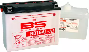 BS Battery BB16AL-A2 (cp) Conventional Dry charged - Duell muut varaosat ja tarvikkeet - 132042 - 1
