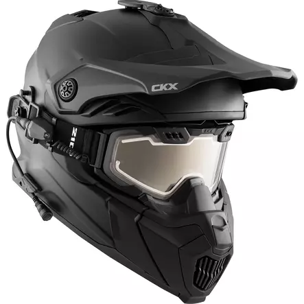CKX Kypärä + Lasit Sähkölinssillä TITAN Airflow Mattamusta L - Duell ajovarusteet - 59582 - 1