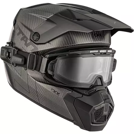 CKX Kypärä Titan AMS Pro Matta Carbon + Sähköläm. Fotokrom. Ajolasit, XL - Duell ajovarusteet - 59562 - 1