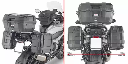GIVI PORTAV.LAT.BMW S1000XR 2020- - Duell MP varaosat ja tarvikkeet - 102912 - 1