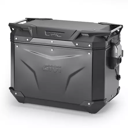 Givi Trekker Outback EVO Black alum. side-case left 48 ltr sold without lock - Duell MP varaosat ja tarvikkeet - 104602 - 1