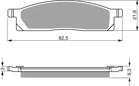 GOLDFREN Jarrupalat 034 Ceramic Carbon AD - Duell MP varaosat ja tarvikkeet - 68902 - 1