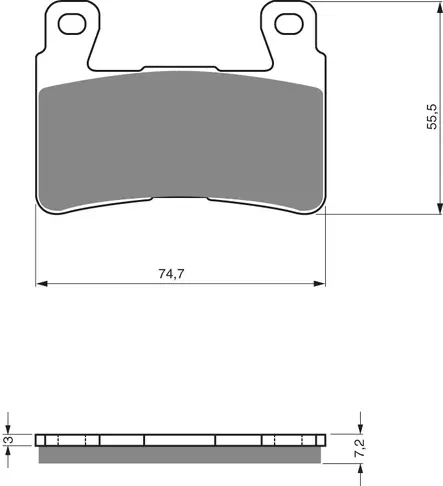 GOLDFREN Jarrupalat 134 Ceramic carbon AD - Duell MP varaosat ja tarvikkeet - 68062 - 1