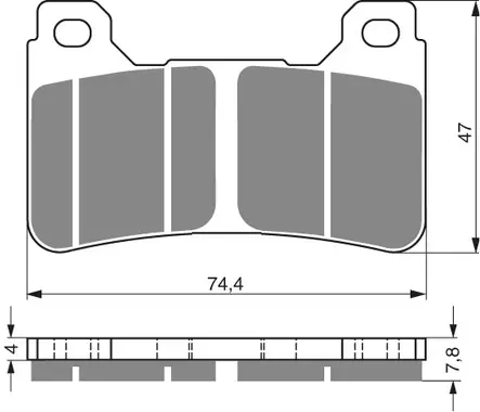 GOLDFREN Jarrupalat 214 Ceramic carbon AD - Duell MP varaosat ja tarvikkeet - 67562 - 1