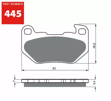 GOLDFREN Jarrupalat 445 Ceramic Carbon S33 - Duell MP varaosat ja tarvikkeet - 68772 - 1