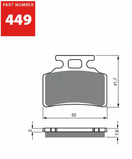 GOLDFREN Jarrupalat 449 Ceramic Carbon AD - Duell MP varaosat ja tarvikkeet - 67142 - 1