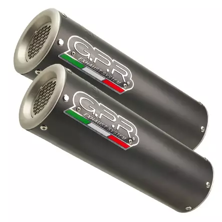 GPR Ducati Monster 696 2008/14 Pair EC-Approv. slip-on exhaust M3 Black Titaniu - Duell MP varaosat ja tarvikkeet - 110602 - 1