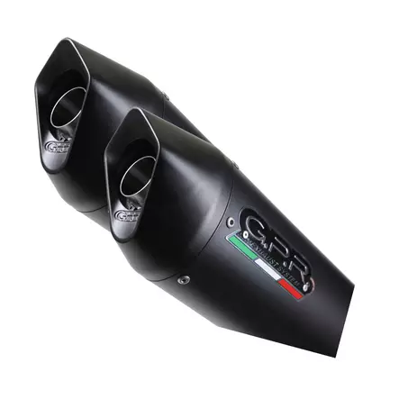 GPR Ducati St3 2004/07 Pair EC-Approv. slip-on exhaust Furore Nero - Duell MP varaosat ja tarvikkeet - 110222 - 1