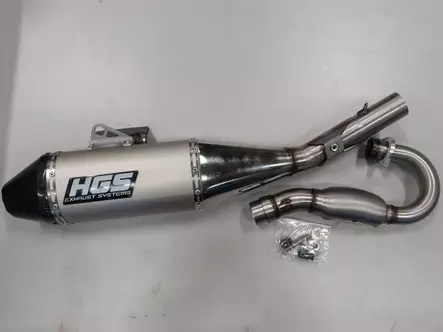 HGS Täysputkisto 4T CRF250R 22-24 Pun äänenvaimennin New design - Duell MP varaosat ja tarvikkeet - 68352 - 1