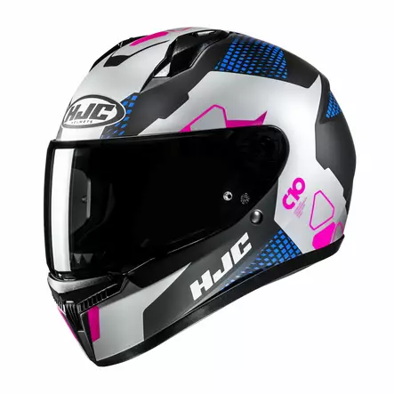 HJC Kypärä C10 Aspa Musta/Lila MC28, M - Duell ajovarusteet - 56202 - 1