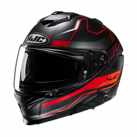 HJC Kypärä i71 Irox MC1SF Musta/Punainen L - Duell ajovarusteet - 56762 - 1