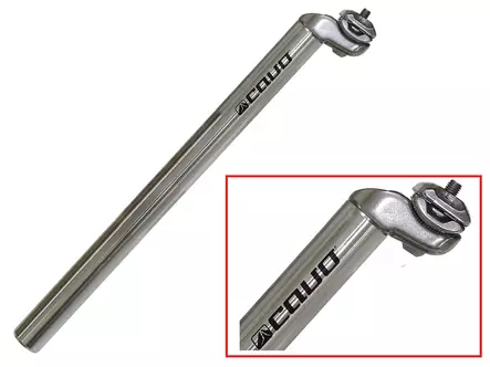 Istuinkannatin CAVO MTB 29.8x400 kisko alumiini hopea - Duell polkupyörien varaosat ja tarvikkeet - 77002 - 1