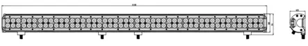 Kinwons Led Kaukovalopaneeli 10-30V 288W Combo - Duell ATV varaosat ja tarvikkeet - 138802 - 1