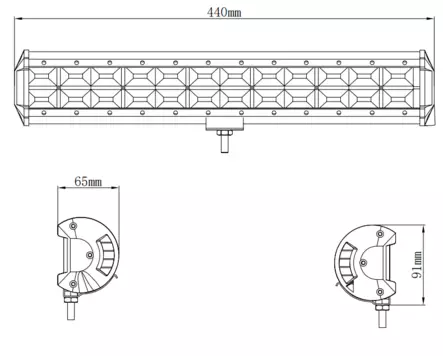 Kinwons Led Kaukovalopaneeli 10-30V 288W Flood - Duell ATV varaosat ja tarvikkeet - 138892 - 1