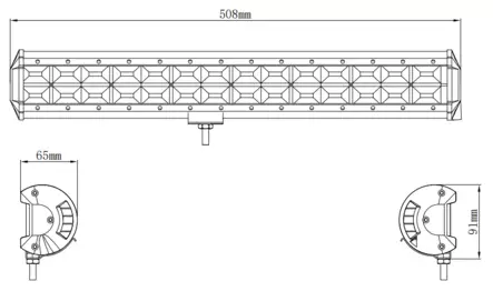 Kinwons Led Kaukovalopaneeli 10-30V 336W Flood - Duell ATV varaosat ja tarvikkeet - 139062 - 1