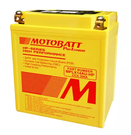 Motobatt Litium akku MPLX14AU-HP - Duell muut varaosat ja tarvikkeet - 131922 - 1