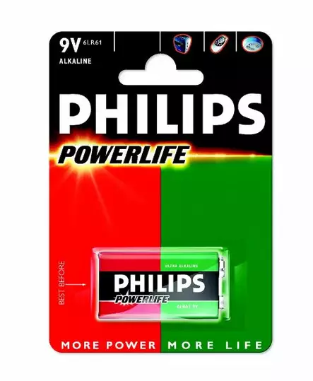 Philips Paristo 6LR61/ 9V Power Alkaline B1 - Duell muut varaosat ja tarvikkeet - 136462 - 1