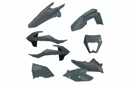 Polisport kit enduro w/mask KTM EXC/EXC-F(17-19) Nardo Grey (1) - Duell MP varaosat ja tarvikkeet - 129782 - 1