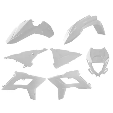 Polisport Plastic Kit Restyling BETA RR 2T/4T (13-17) WHITE (1) - Duell MP varaosat ja tarvikkeet - 129672 - 1