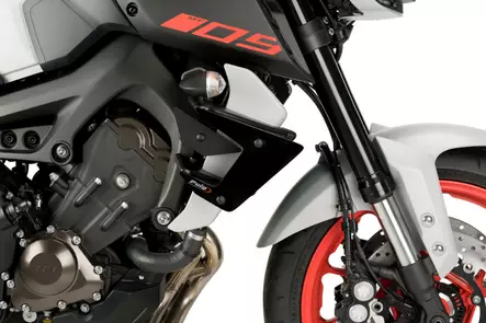Puig Downforce Naked Side Spoilers Yamaha Mt-09 17'- C/Black - Duell MP varaosat ja tarvikkeet - 98142 - 1