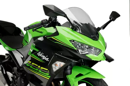 Puig Downforce Spoilers Forkawasaki Ninja 400 C/Black - Duell MP varaosat ja tarvikkeet - 94462 - 1