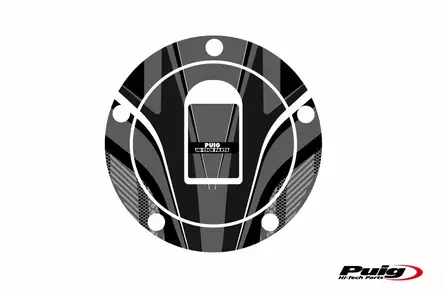 Puig Fuel Cap Cover Radical Kawasaki C/Grey - Duell MP varaosat ja tarvikkeet - 92182 - 1