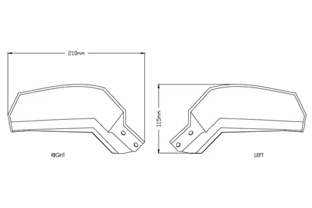 Puig Hand Guards Yamaha Mt-09 Tracer 18'- C/Clear - Duell MP varaosat ja tarvikkeet - 90022 - 1