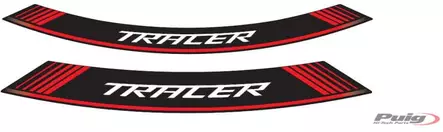 Puig Kit 8 Rim Strips Tracer C/Red - Duell MP varaosat ja tarvikkeet - 91042 - 1
