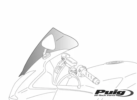 Puig Racing Screen Duc.848 08'-10'/1098/1098S 07-08/119 - Duell MP varaosat ja tarvikkeet - 93772 - 1