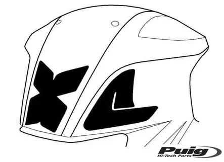 Puig Tank Pad + Side Part Bmw F800R 09-17'C/Carbon - Duell MP varaosat ja tarvikkeet - 91452 - 1