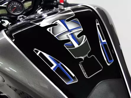 Puig Tank Pad Wings Bmw C/Black-Blue - Duell MP varaosat ja tarvikkeet - 93922 - 1