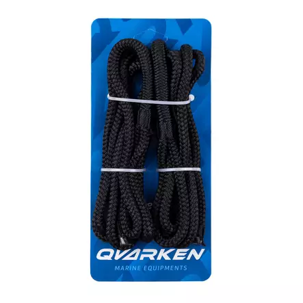 Qvarken Lepuuttajaköysi 8mm 2m musta 2kpl - Duell venetarvikkeet - 139482 - 1